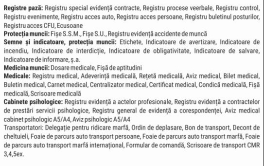 categorii tipizate 1